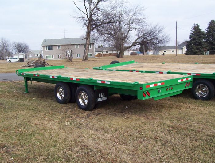 custom built flat trailer