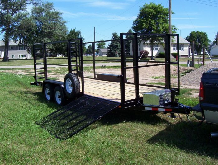 custom built flat bed trailer