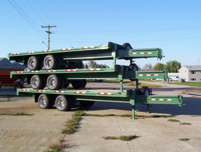 custom built flat bed trailers