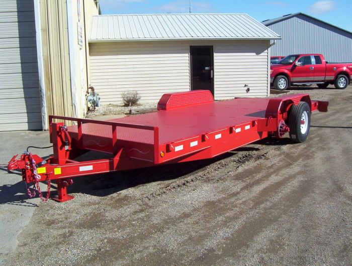 custom built flatbed trailer