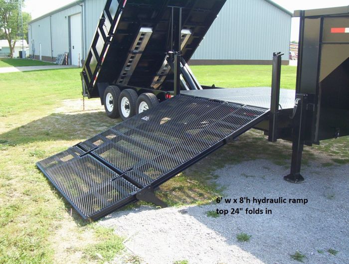 Deck over flatbed combo trailer