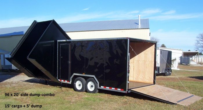 cargo lawn and landscape combo trailer