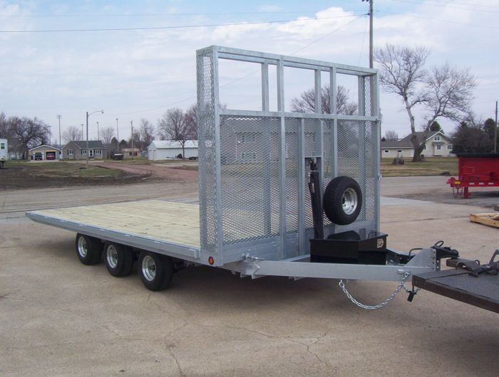 custom built flat trailer