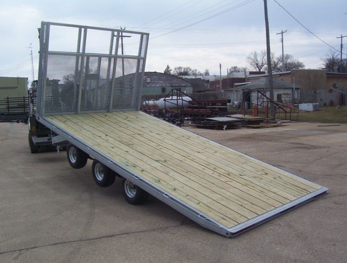 custom built tilt flat trailer